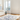 Paint wool rug in Blue, styled in a room