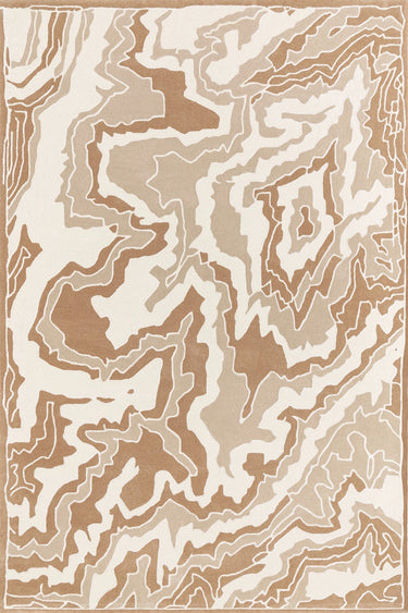 Alice wool rug in Beige, full view