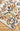 Farandole wool rug in Multi, close-up detail