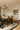 Fragment wool rug, styled in a room