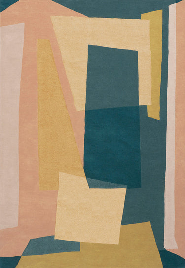 Pablo wool rug in Autumn, full view
