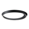 Lodes Tidal LED ceiling light in matte black with sculptural asymmetric ring design