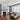 Tuca 15 foil ring flush mount in a bright family room | Besa Lighting