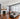 Tuca 15 foil ring flush mount in a bright family room | Besa Lighting