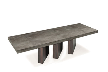 Nova Domus Amsterdam Grey Volcano & Eucalyptus Oak Dining Table