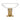 Mid-century modern LED table lamp in cleat glass with antique brass hardware – Morgan 16 inch