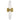 Langston modern brass and crystal LED wall sconce for bedroom, hallway, or living room