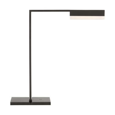 Linea 15 inch LED table lamp by Visual Comfort with natural alabaster shade and bronze finish for modern living rooms