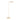 Modern 42" LED Column Floor Lamp by Visual Comfort, integrated touch dimmer, brass finish.
