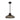 Visual Comfort Morgan 16" bronze LED hanging light with clear Italian glass shade for dining or living room