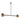 modern brass and bronze linear chandelier for dining table or kitchen island lighting
