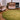 Volute Round wool rug in Green, full view