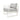 Renava Wharf Outdoor Light Grey & White Sofa Set