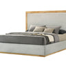 Nova Domus Santa Barbara Grey Fabric Natural Bed