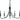 Framburg Maisonette 5 - Light Matte Black Chandelier 1001 MBLACK