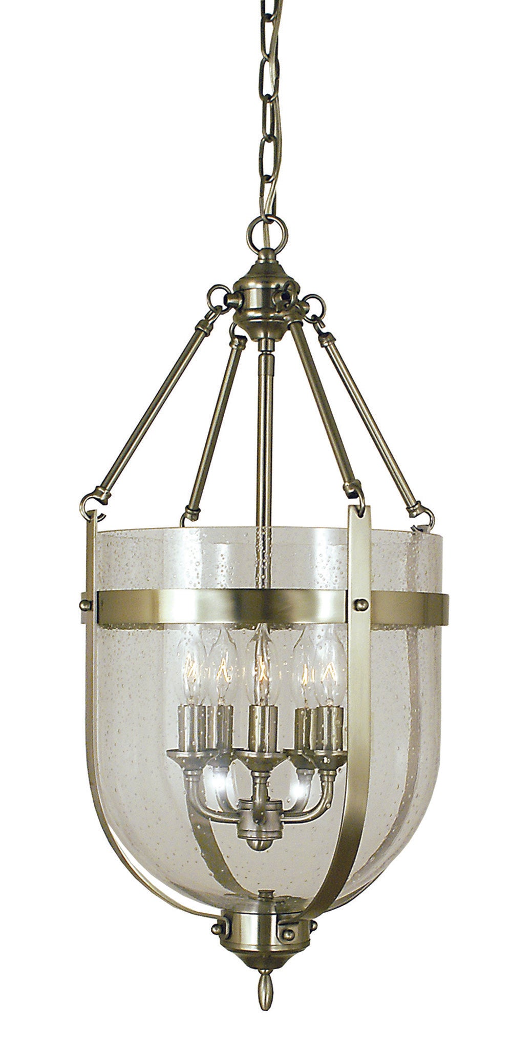 Framburg 5-Light Brushed Nickel Hannover Dining Chandelier