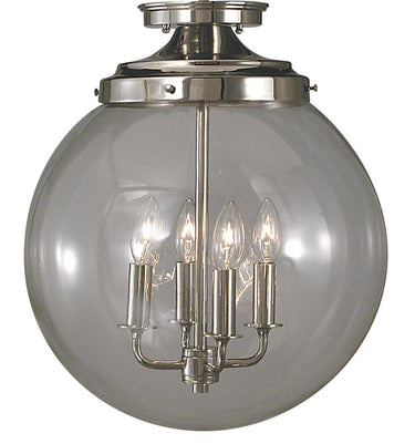 Framburg Moderne 4 - Light Polished Silver Flush Mount 1058 PS
