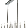 Framburg Moderne 10 - Light Polished Silver Dining Chandelier 1059 PS