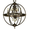 Framburg Compass 4 - Light Mahogany Bronze Dining Chandelier 1064 MB