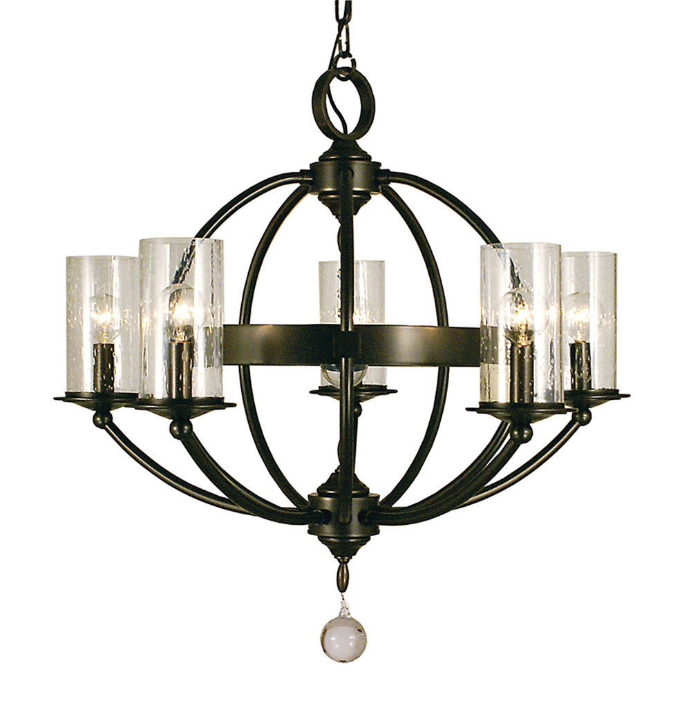 Framburg 5-Light Mahogany Bronze Compass Dining Chandelier