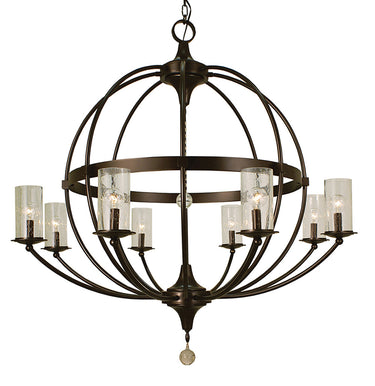 Framburg Compass 8 - Light Mahogany Bronze Foyer Chandelier 1078 MB