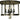 Framburg Compass 4 - Light Mahogany Bronze Flush Mount 1102 MB