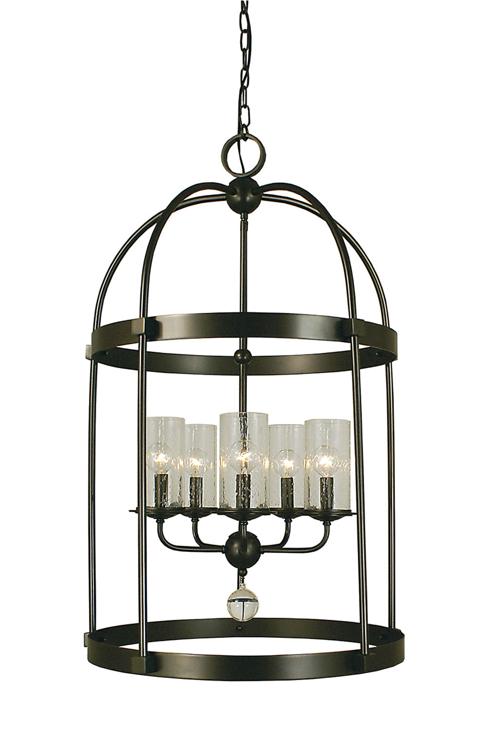 Framburg 5-Light Mahogany Bronze Compass Dining Chandelier
