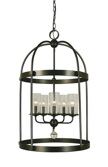 Framburg Compass 5 - Light Mahogany Bronze Dining Chandelier 1105 MB