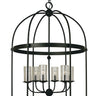 Framburg Compass 6 - Light Matte Black Foyer Chandelier 1106 MBLACK