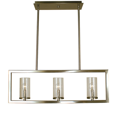 Framburg Theorem 3 - Light Brushed Nickel Island Chandelier 1153 BN