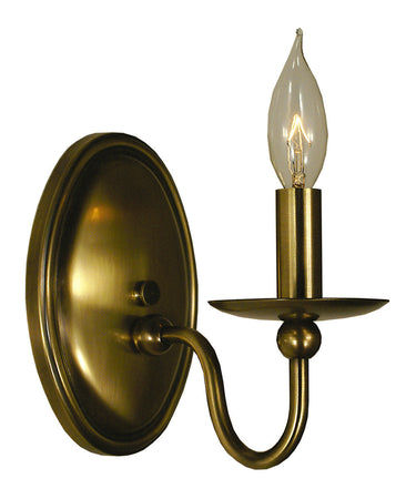Framburg Quatrefoil 1 - Light Antique Brass Wall Sconce 1158 AB