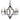 Framburg Quatrefoil 5 - Light Mahogany Bronze Dining Chandelier 1161 MB