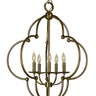 Framburg Quatrefoil 5 - Light Antique Brass Dining Chandelier 1162 AB