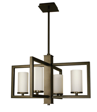 Framburg Theorem 4 - Light Mahogany Bronze Dining Chandelier 1195 MB