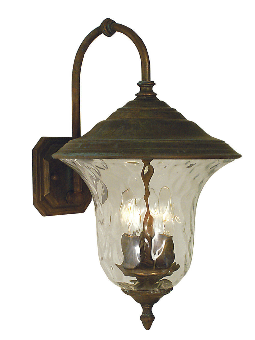 Framburg 3-Light Raw Copper Hartford Exterior Wall Mount