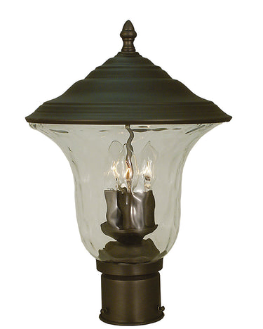 Framburg Hartford 3 - Light Iron Exterior Post Mount 1227 IRON