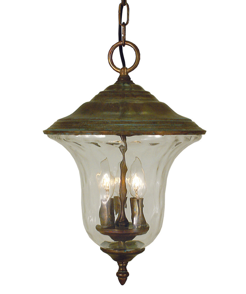 Framburg 3-Light Raw Copper Hartford Exterior Ceiling Mount