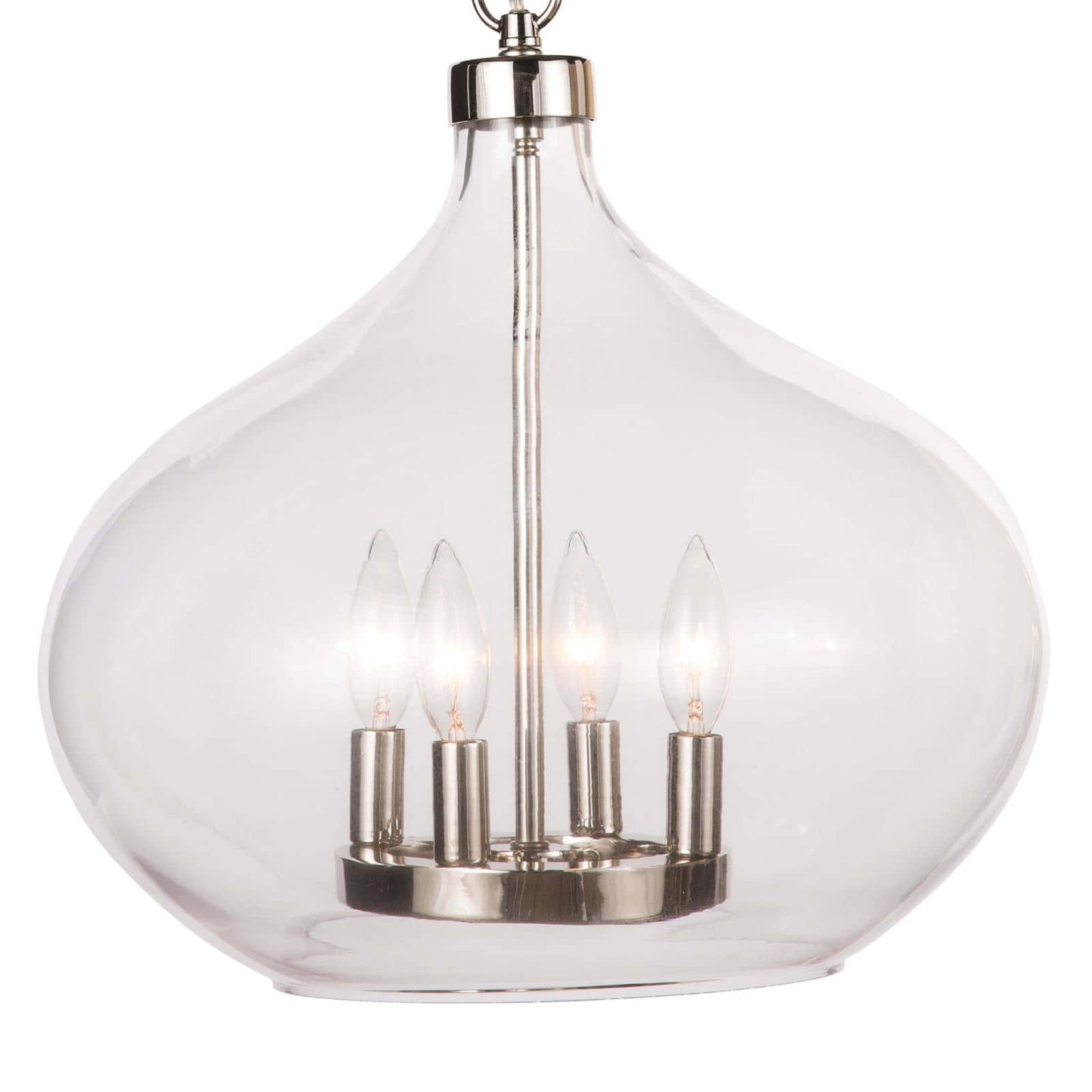 Dover Pendant in Polished Nickel by Coastal Living
