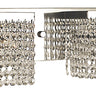 Framburg Gemini 2 - Light Polished Silver with Clear Crystal Wall Sconce 1992 PS