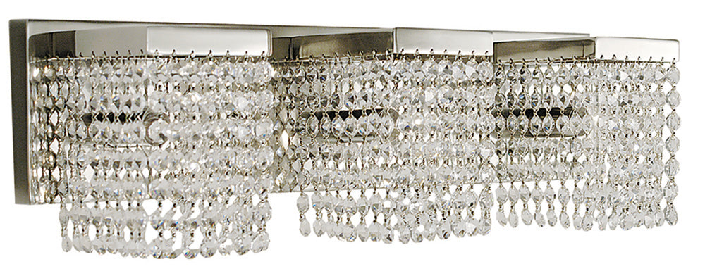 Framburg 3-Light Polished Silver Gemini Sconce