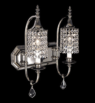 Framburg Princessa 2 - Light Polished Silver Wall Sconce 2042 PS