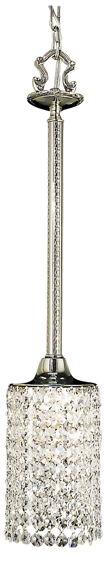 Framburg Princessa 1 - Light Polished Silver Pendant Light 2046 PS