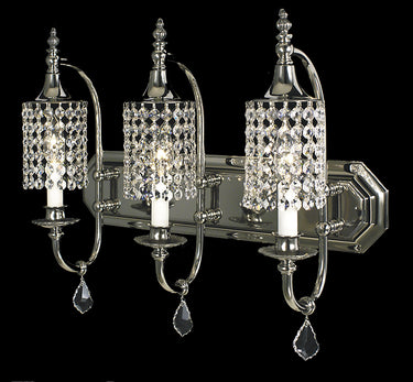 Framburg Princessa 3 - Light Polished Silver Wall Sconce 2049 PS