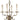 Framburg Jamestown 4 - Light Antique Brass Mini Chandelier 2374 AB