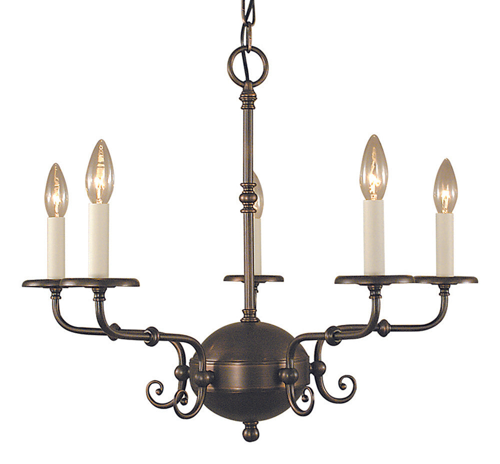 Framburg 5-Light Siena Bronze Jamestown Dining Chandelier