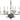 Framburg Jamestown 9 - Light Antique Silver Dining Chandelier 2379 AS