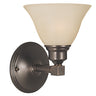 Framburg Taylor 1 - Light Siena Bronze with Champagne Marble Glass Shade Wall Sconce 2421 SBR/CM