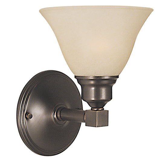 Framburg Taylor 1 - Light Siena Bronze with Champagne Marble Glass Shade Wall Sconce 2421 SBR/CM