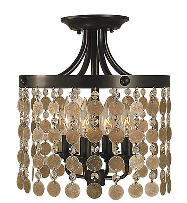 Framburg Naomi 4 - Light Mahogany Bronze Flush Mount 2482 MB
