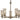 Framburg Sheraton 5 - Light Antique Brass Dining Chandelier 2505 AB